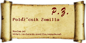 Polácsik Zomilla névjegykártya